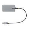 StarTech.com Hub Ladrón USB 3.0 5Gbps de 3 Puertos USB-A - Red Etherne