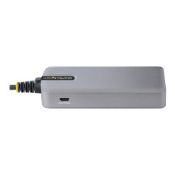 StarTech.com Hub Ladrón USB 3.0 5Gbps de 3 Puertos USB-A - Red Etherne