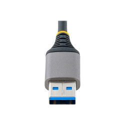 StarTech.com Hub Ladrón USB 3.0 5Gbps de 3 Puertos USB-A - Red Etherne