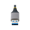 StarTech.com Hub Ladrón USB 3.0 5Gbps de 3 Puertos USB-A - Red Etherne
