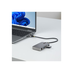 StarTech.com Hub Ladrón USB 3.0 5Gbps de 3 Puertos USB-A - Red Etherne