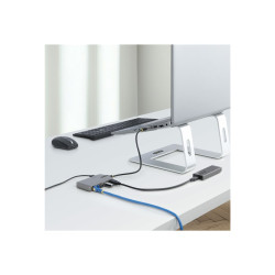 StarTech.com Hub Ladrón USB 3.0 5Gbps de 3 Puertos USB-A - Red Etherne