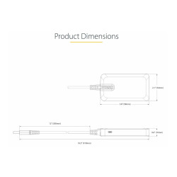 StarTech.com Hub Ladrón USB 3.0 5Gbps de 3 Puertos USB-A - Red Etherne