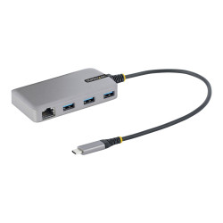 StarTech.com Hub Ladrón USB-C a 3 Puertos USB-A con Ethernet - USB 3.0