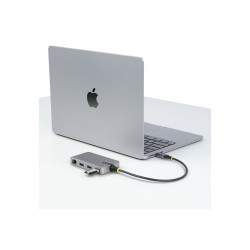 StarTech.com Hub Ladrón USB-C a 3 Puertos USB-A con Ethernet - USB 3.0