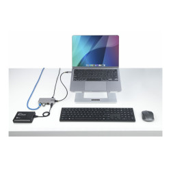 StarTech.com Hub Ladrón USB-C a 3 Puertos USB-A con Ethernet - USB 3.0