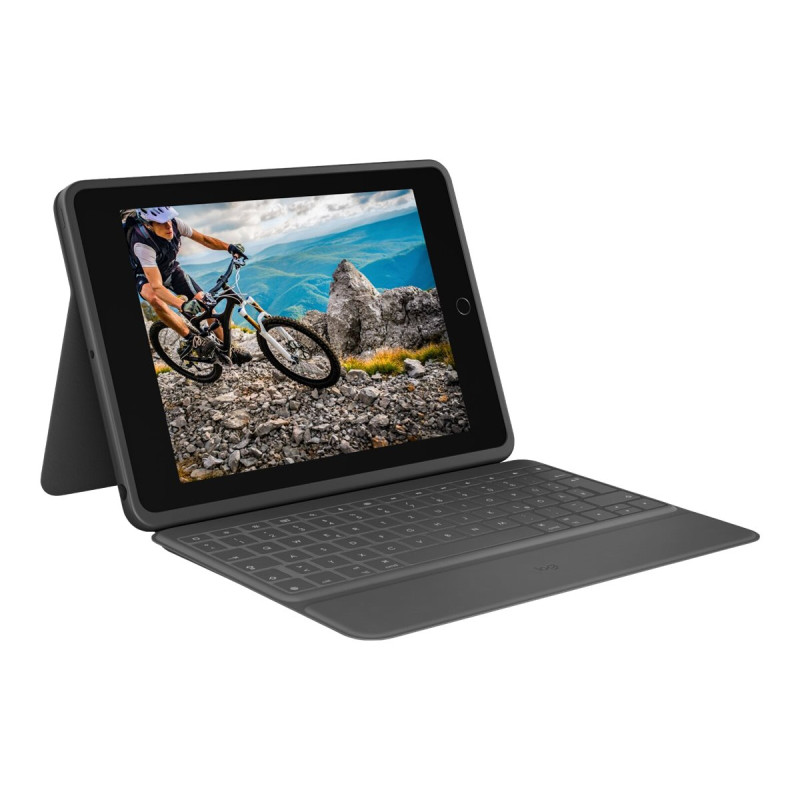 Logitech Rugged Folio - Caja de teclado y folio - Apple Smart connecto