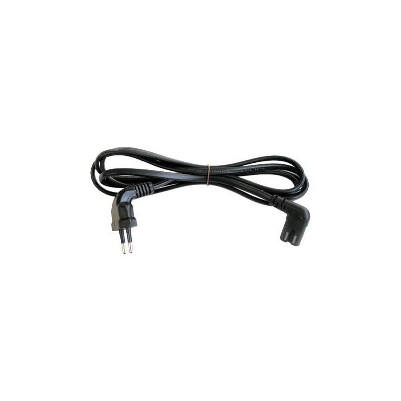 Power cord, 2pin, Angled,