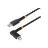 StarTech.com Cable de 2m USB-C a Lightning Acodado - Certificado con M