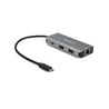 Hub USB-C a 3 porte con LAN - 2xA e 1xC