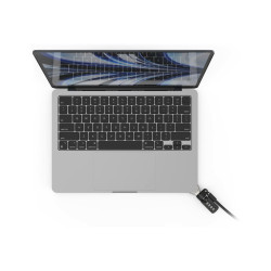 Ledge Lock Adapter MacBook Air 13IN M2-M4 W/ Comb. Lock Silv | APLIUM