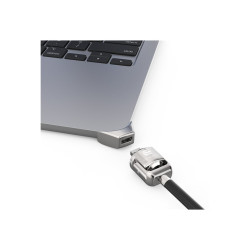 Ledge Lock Adapter For MacBook Air 13IN M2-M4 Keyed Lock Sil | APLIUM