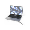 Ledge Lock Adapter For MacBook Air 13IN M2-M4 Keyed Lock Sil | APLIUM