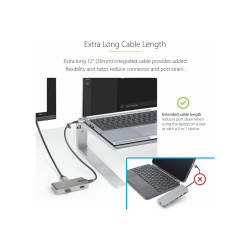 Usb-c Multiport Adapter HDMI 4K - 3-PORT USB Hub Mini Hub | APLIUM