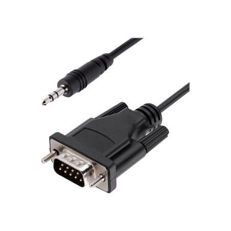 StarTech.com Cable de 1m de 3,5mm a DB9 Serie RS232 Macho - Serial - C