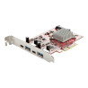 Startech Tarjeta PCIe de 4 Puertos USB - Tarjeta de Expansión PCI Expr