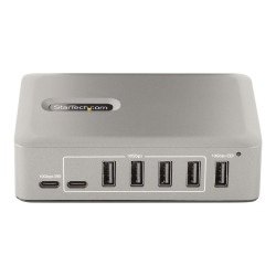 StarTech.com 10-Port USB-C Hub, 8x USB-A + 2x USB-C, Self-Powered w/ 6