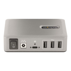 StarTech.com 10-Port USB-C Hub, 8x USB-A + 2x USB-C, Self-Powered w/ 6
