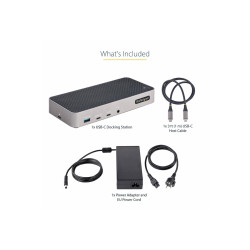 StarTech.com Docking Station de 3 Monitores 4K - Hub 5x USB - PD de 10
