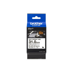 Brother HSe-261E - Negro sobre blanco - Rollo (3,1 cm x 1,5 m) 1 cinta