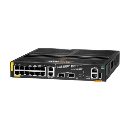 HPE Aruba 6200F 12G Class4 PoE 2G/2SFP+ 139W Switch - Conmutador - L3