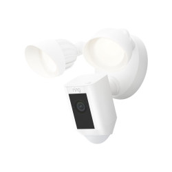 Ring Floodlight Cam Wired Plus - Cámara de vigilancia de red - para ex