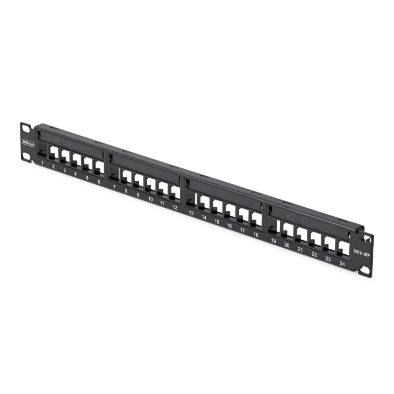 24 Port 1U Blank Keystone Patch Panel