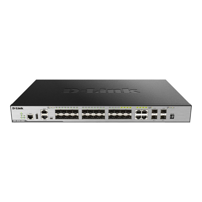 D-Link DGS 3630-28SC - Conmutador - L3 - Gestionado - 20 x Gigabit SFP