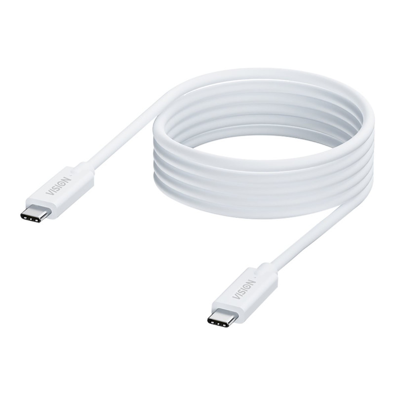 Vision - Cable USB - USB-C (M) a USB-C (M) - USB 3.2 Gen 1 - 3 A - 2 m