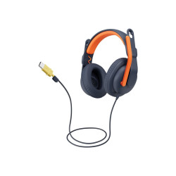 Logitech Zone Learn Over-Ear Wired Headset for Learners, 3.5mm AUX - A