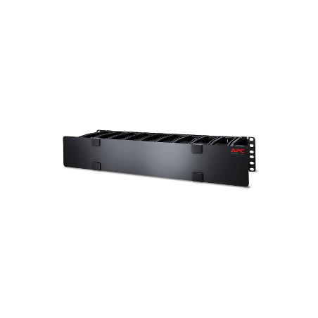 2U Horizontal Cable Manager 6" Fingers