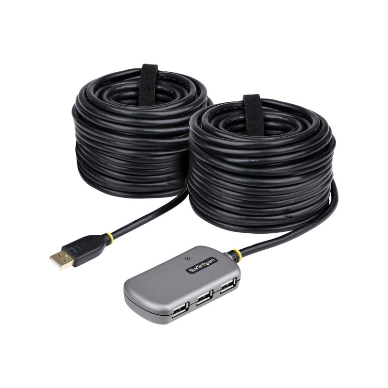 StarTech.com Cable 24m Extensor USB 2.0 de 4 Puertos - Alargador USB -