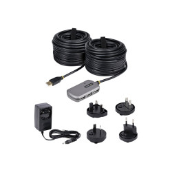 StarTech.com Cable 24m Extensor USB 2.0 de 4 Puertos - Alargador USB -