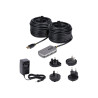 StarTech.com Cable 24m Extensor USB 2.0 de 4 Puertos - Alargador USB -