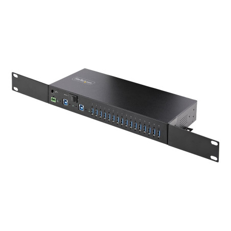 StarTech.com Hub Ladrón USB 3.0 Industrial de 16 Puertos - de Montaje