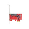 StarTech.com Tarjeta PCIe SATA - Tarjeta PCI Express Controladora de 2