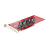 StarTech.com Quad M.2 PCIe Adapter Card, x16 Quad NVMe or AHCI M.2 SSD