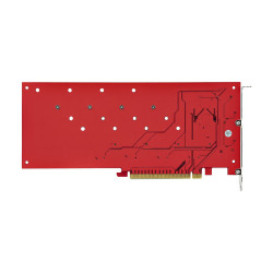 StarTech.com Quad M.2 PCIe Adapter Card, x16 Quad NVMe or AHCI M.2 SSD