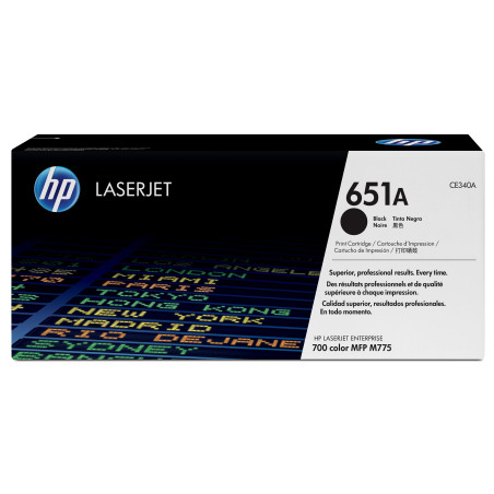 HP 651A Black LaserJet Toner Cartridge