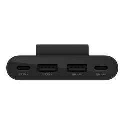 Belkin - Barra de carga - 4 conectores de salida (2 USB-C, 2 x USB) -
