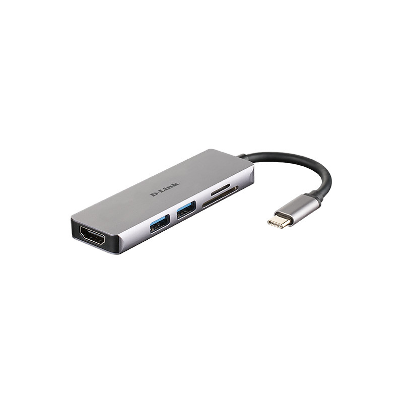 5-in-1 USB-C Hub HDMI/microSD Reader