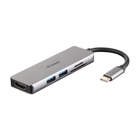 5-in-1 USB-C Hub HDMI/microSD Reader