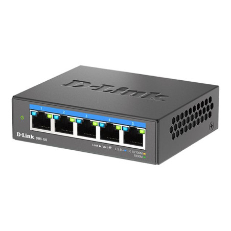 D-Link DMS-105 - Conmutador - sin gestionar - 5 x 10/100/1000/2.5G - s