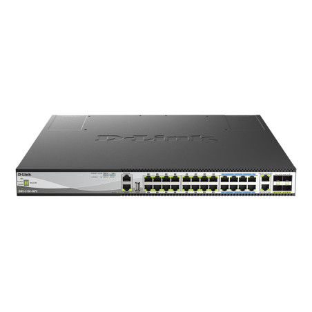 D-Link DMS-3130-30PS - Conmutador - multi-gigabit - L3 - Gestionado -