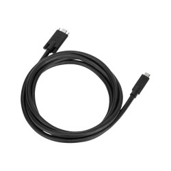Targus - Cable USB - USB-C (M) a USB-C (M) atornillable - 1.8 m - negr