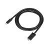 Targus - Cable USB - USB-C (M) a USB-C (M) atornillable - 1.8 m - negr