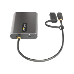 StarTech.com USB-C to Dual-HDMI Adapter, USB-C or A to 2x HDMI, 4K 60H