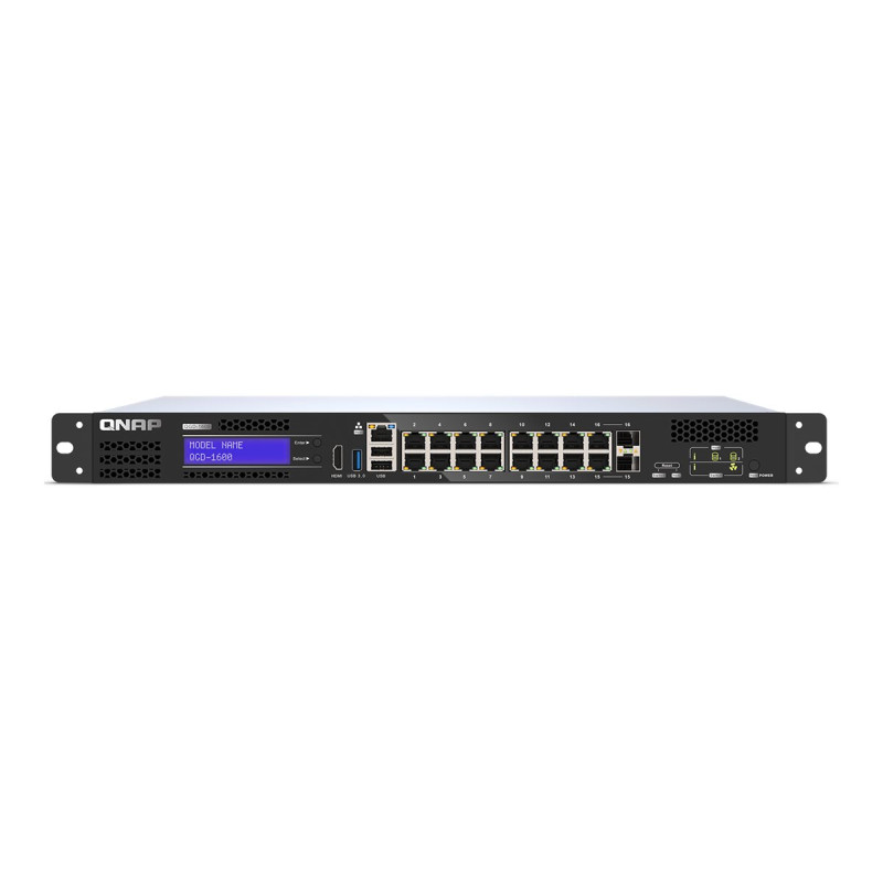 QNAP QGD-1600 - Conmutador - inteligente - 4 x 10/100/1000 (PoE++) + 1