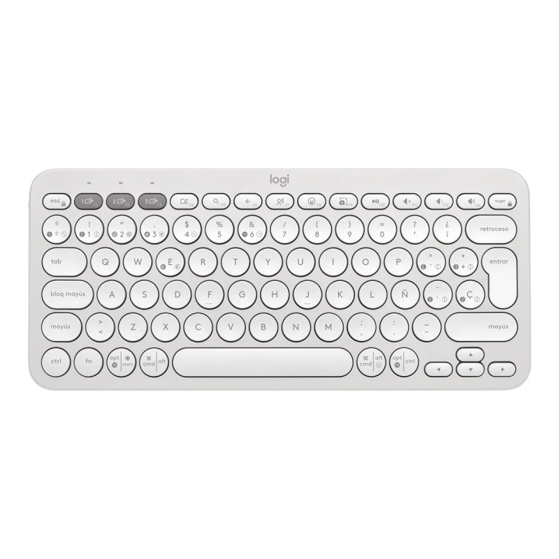 Logitech Pebble Keys 2 K380s - Teclado - inalámbrico - Bluetooth LE -