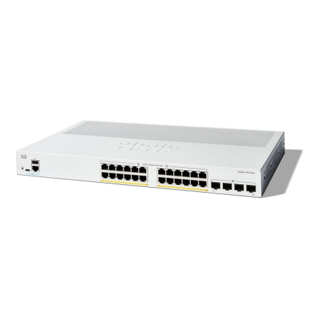 Cisco Catalyst 1200-24P-4G - Conmutador - L3 - inteligente - 24 x 10/1